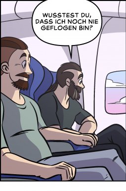 Piece of Me. Ein Webcomic über erste Flüge und Signale.