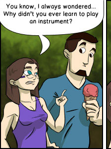 Piece of Me. A webcomic about lame instruments and epic fails.