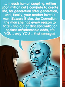 Piece of Me. A webcomic about Watchmen and various beauty standards.
