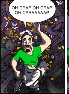 Piece of Me. A webcomic about Lovecraftian horrors and broken PCs.