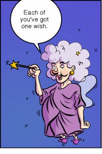 Piece of Me. A webcomic about good fairies and stupid wishes.