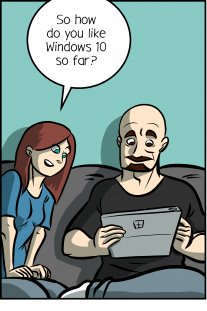 Piece of Me. A webcomic about a new windows version and Microsoft's little helpers.