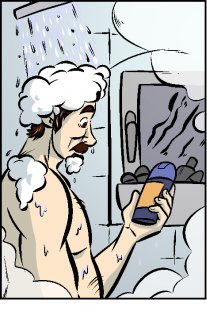 Piece of Me. A webcomic about claims on shampoos and sinister secrets.