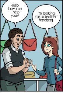 Piece of Me. A webcomic about different types of leather and various handbags.
