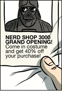 Piece of Me. A webcomic about shop openings and costume related misunderstandings.