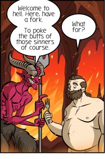 Piece of Me. A webcomic about hell and great employees.