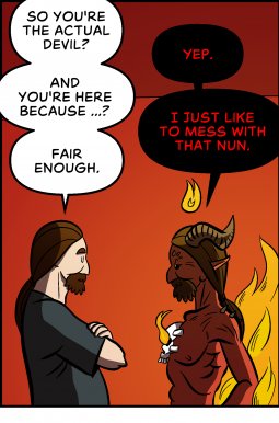Piece of Me. A webcomic about meeting the devil and underwhelming wishes.