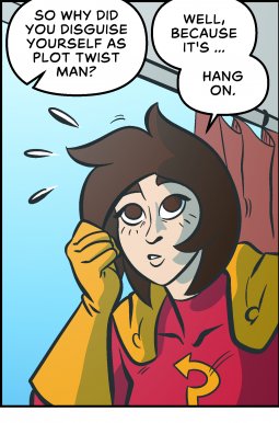 Piece of Me. A webcomic about the perks of disguises.