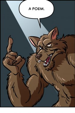 Piece of Me. A webcomic about werewolves and bad poetry.