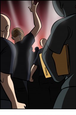 Piece of Me. A webcomic about wrong band shirts and epic fights.